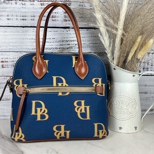 Dooney & Bourke‎ Blue and Tan Satchel